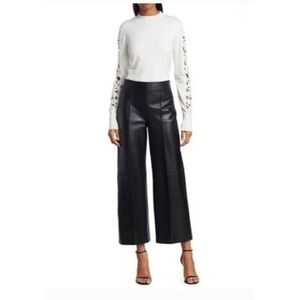 Dana Buchman Black Soft Leather Pants Size 16